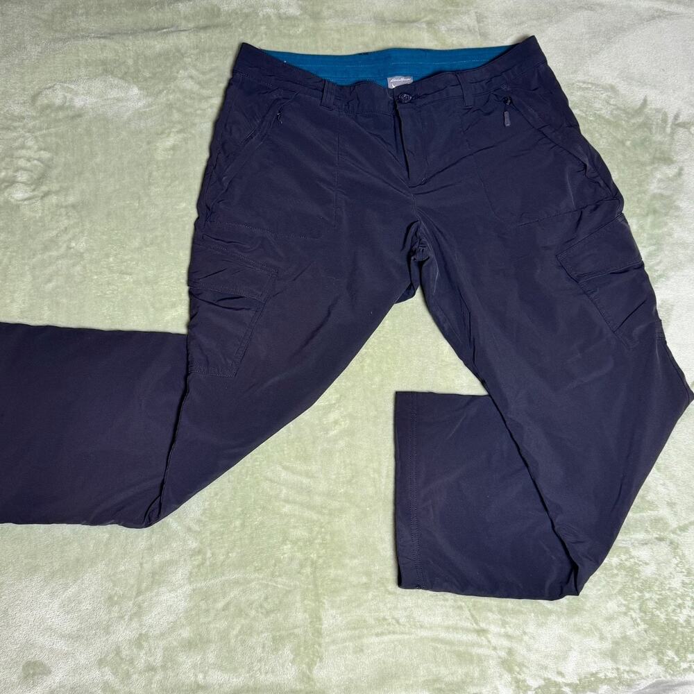Eddie Bauer Cargo Pants Hiking Travel Outdoor Utility Zip Pocket P16